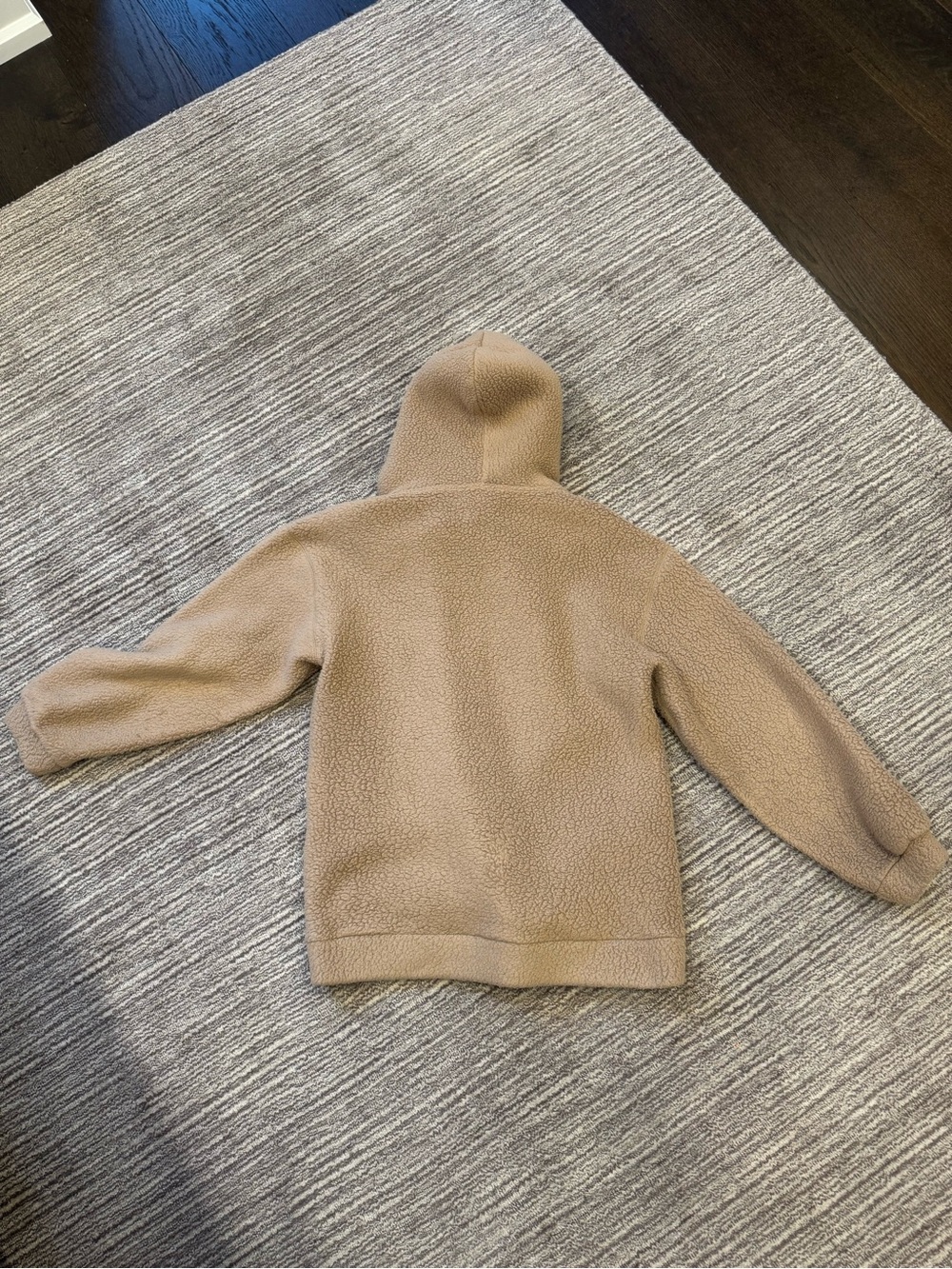 Babaton Plush Hooded Teddy Sweater - Camel Brown - Picture 6 of 8